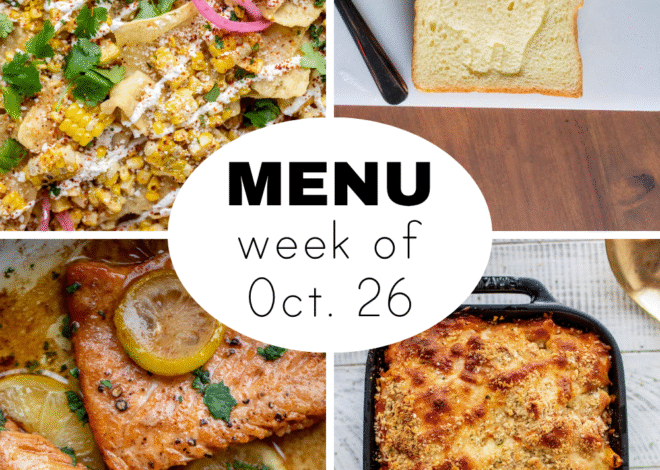 A Weekly Fall Dinner Menu for a Halloween Week