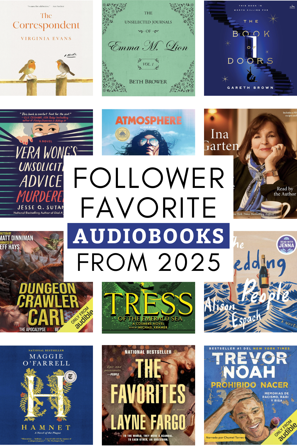 19 Favorite AUDIOBOOKS of 2025 from the Everyday Reading Community